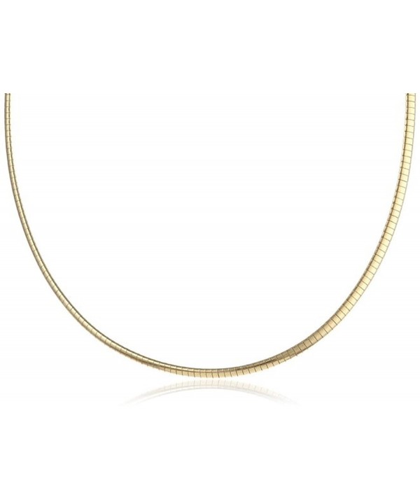 Italian 18K Gold Sterling Necklace Reversible