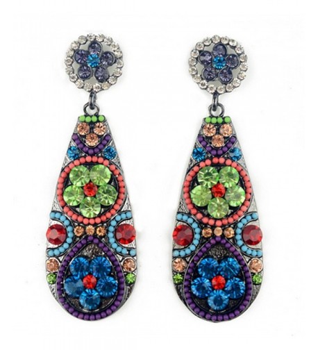 Jewellery Bohemian Earrings Teardrop colorful