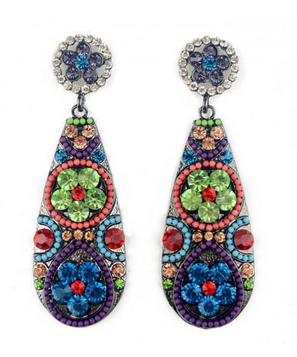 Jewellery Bohemian Earrings Teardrop colorful