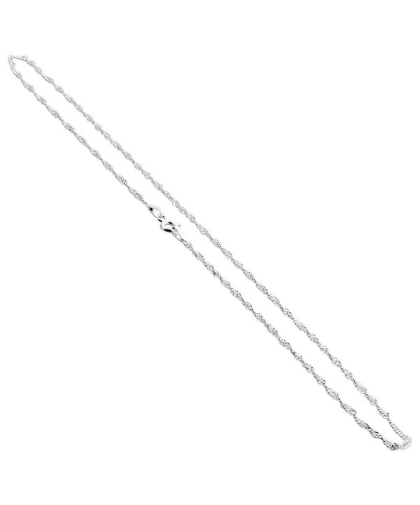 Gem Avenue Sterling Singapore Necklace