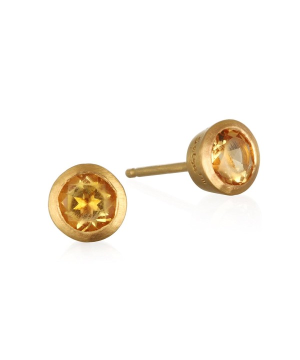 Satya Jewelry Citrine Plate Earrings