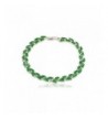 Olive Leaf Green Crystal Bracelet