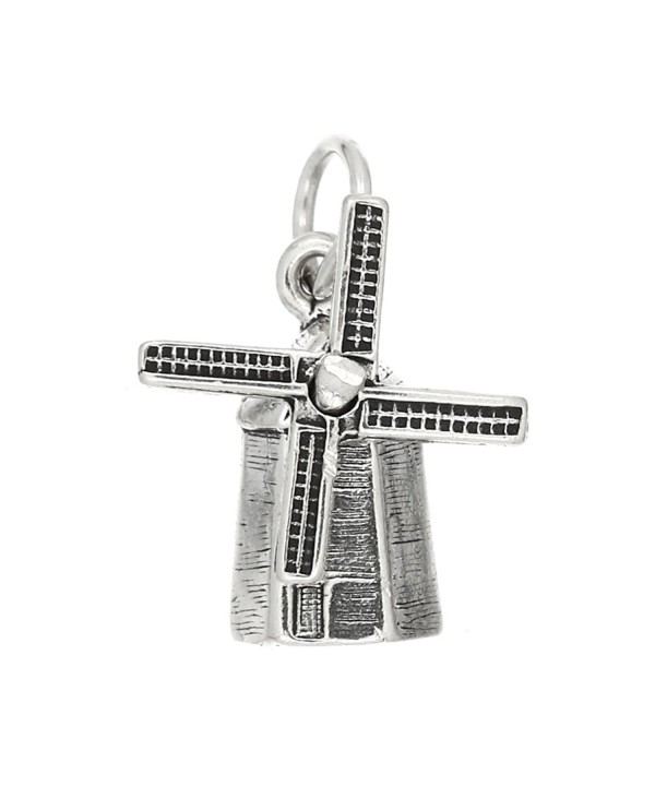 Sterling Silver Oxidized Dutch Windmill