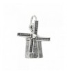 Sterling Silver Oxidized Dutch Windmill