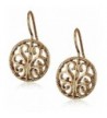 1928 Jewelry Gold Tone Round Earrings