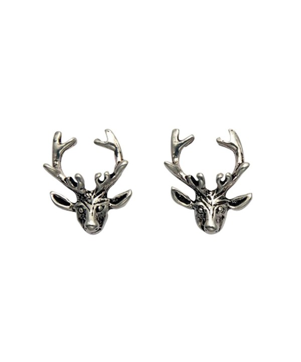 Sterling Silver Deer Antlers Earrings
