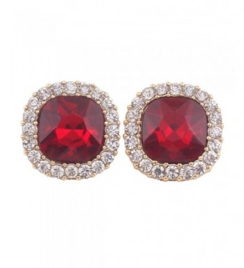 Grace Jun Rhinestone Earrings Piercing