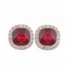 Grace Jun Rhinestone Earrings Piercing