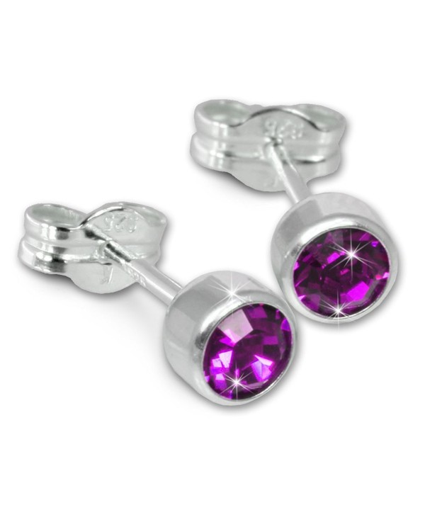 SilberDream earring Zirkonia Sterling SDO503V