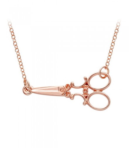 Senfai Unique Scissor Pendant Necklace