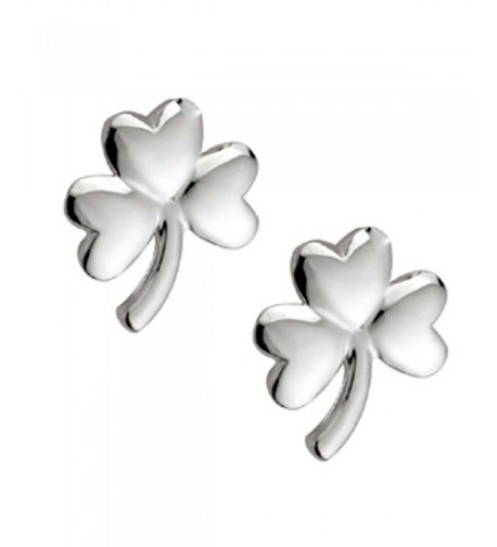 Hallmarked Sterling Silver Shamrock Earrings