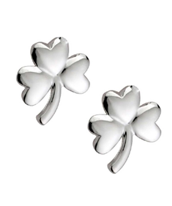 Hallmarked Sterling Silver Shamrock Earrings