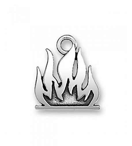 Corinna Maria Sterling Silver Flame Charm