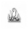 Corinna Maria Sterling Silver Flame Charm