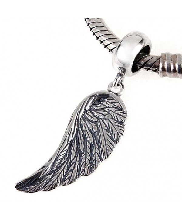Charms Sterling Feather Christian Bracelet