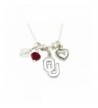 Oklahoma Sooners Austrian Crystal Necklace