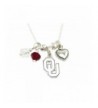 Oklahoma Sooners Austrian Crystal Necklace