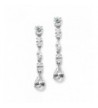 Mariell Gorgeous Mix Shape Zirconia Earrings