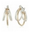 Napier Classics Two Tone Multi Hoop Earrings