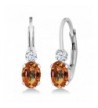 Ecstasy Sapphire Sterling Leverback Earrings