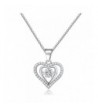 SILVERAGE Sterling Zirconia Pendants Necklace