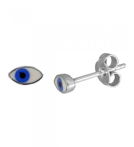 Small Sterling Silver Enamel Earrings