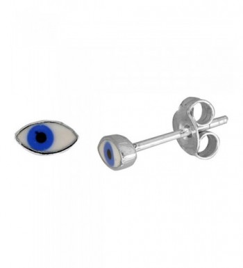 Small Sterling Silver Enamel Earrings