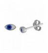 Small Sterling Silver Enamel Earrings