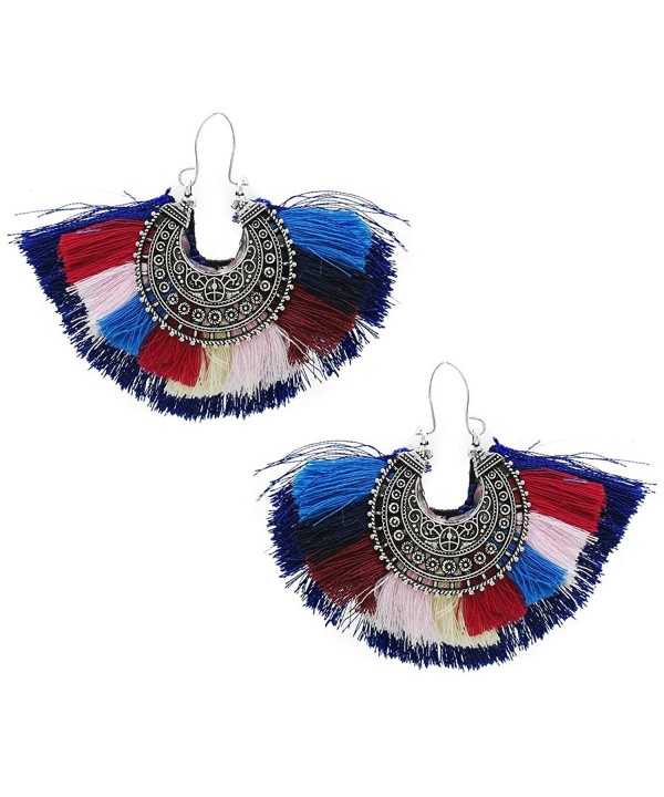 Vintage Bohemian Colorful Tassel Earrings