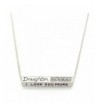 Love More Daughter Pendant Necklace