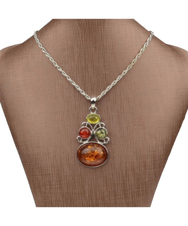 SUMAJU Pendant Necklace Artifical Colorful