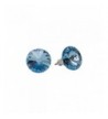 Designs Nathan Earrings Swarovski Aquamarine Colored