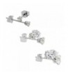 Sterling Silver Zirconia Earrings Cartilage