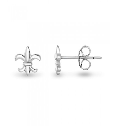 Rhodium Plated Sterling Silver Earrings