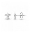 Rhodium Plated Sterling Silver Earrings