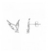 Sterling Silver Wing Stud Earrings