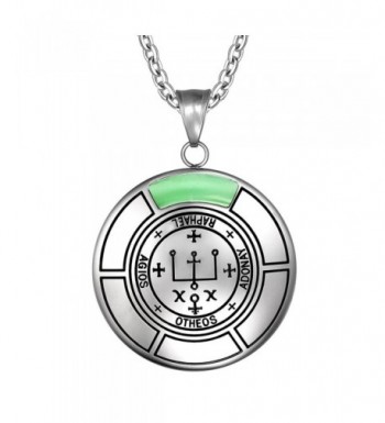Archangel Raphael Medallion Simulated Necklace