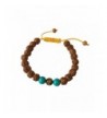 Tibetan Rudraksha Bracelet Turquoise Spacers