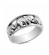 Elephant Animal Ring Sterling Silver