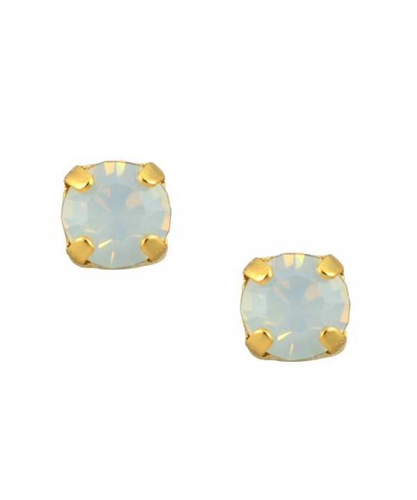 Mariana Yellow Plated Crystal Earrings
