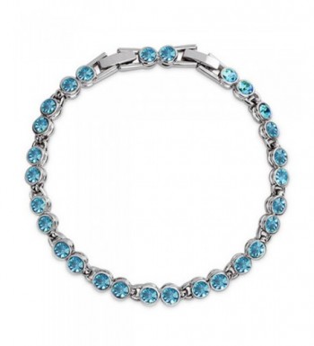 Crystal Tennis Bracelet Women Silver