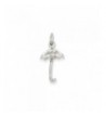 Sterling Silver Umbrella Charm 12mm