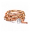 Handmade Bangle Bracelet Leather Button