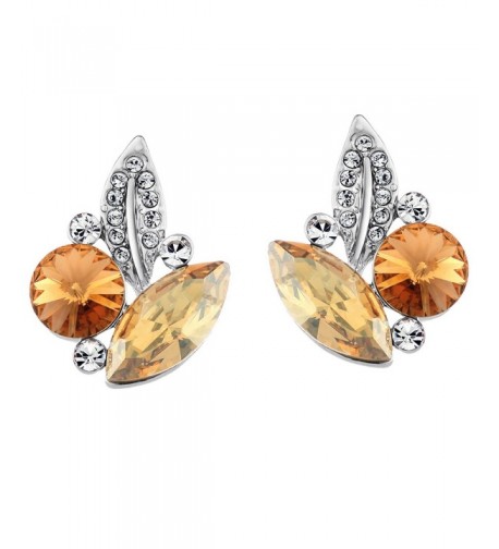 Neoglory Jewelry Platinum plated Earrings Champagne