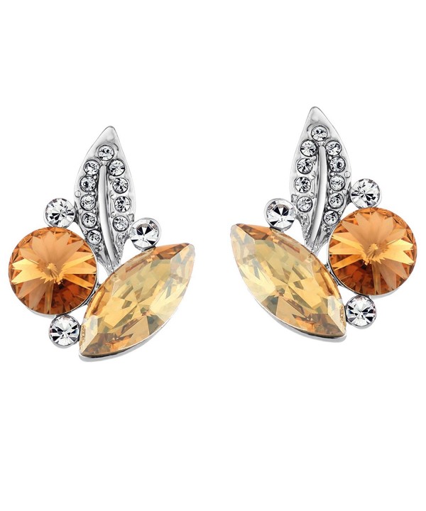 Neoglory Jewelry Platinum plated Earrings Champagne