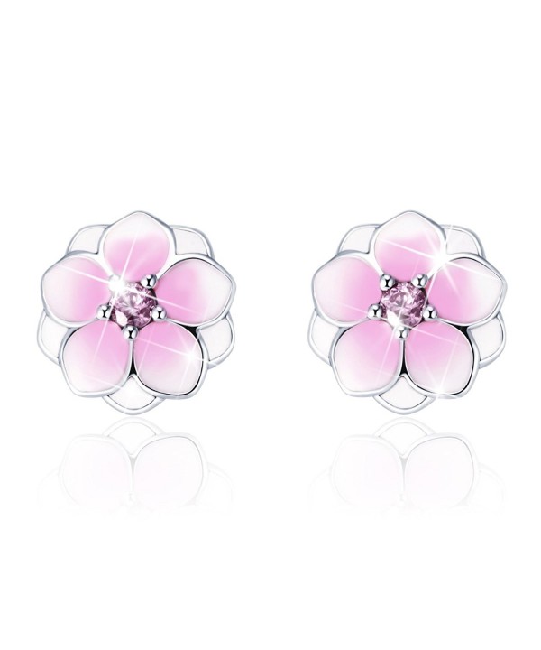 Sterling Magnolia Flowers Earring Valentine