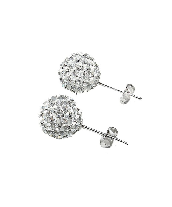 Surker Sterling Silver Crystal Earrings