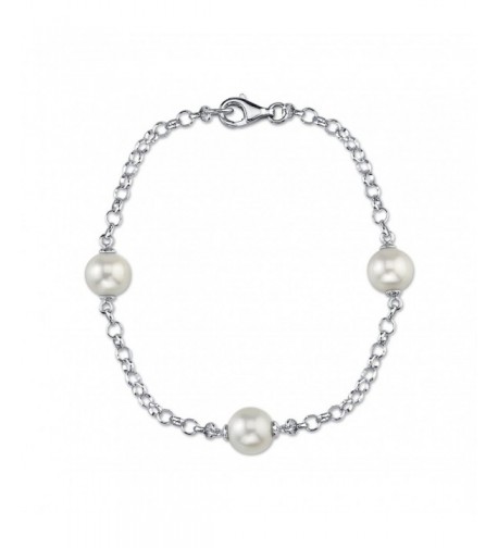 White Freshwater Cultured Pearl Bracelet