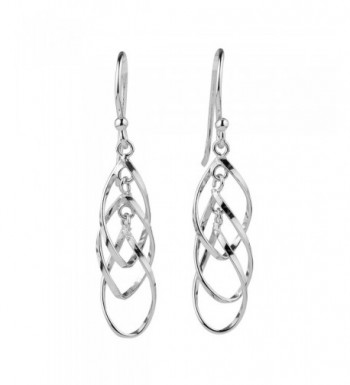 Sterling Silver Triple Dangle Earrings