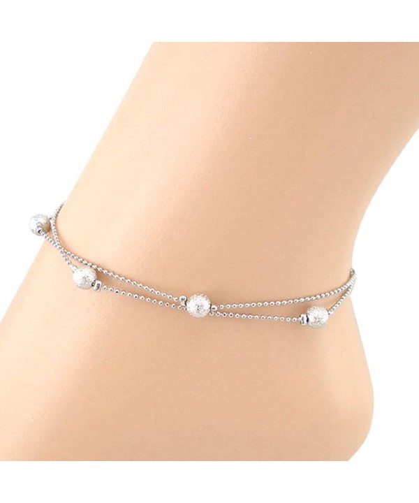 SusenstoneDouble Anklet Bracelets Sandal Jewelry